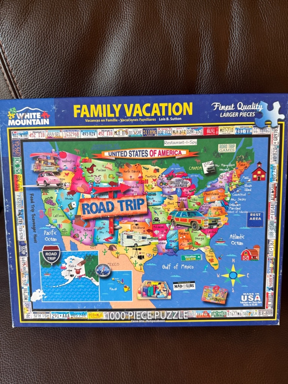 White Mountain Family Vacation Road Trip Puzzle. 1000 pieces excellent condition